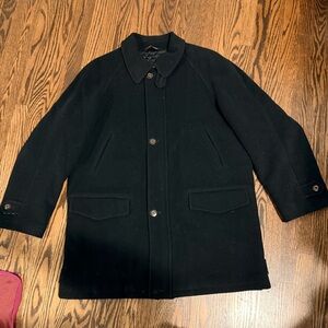 Burberry Black Pea Coat